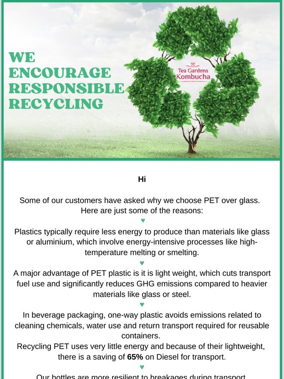♻We Encourage Responsible Recycling♻