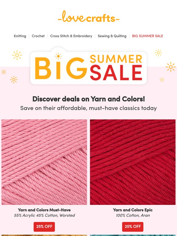 Just Spotted: Yarn and Colors on sale 😍
