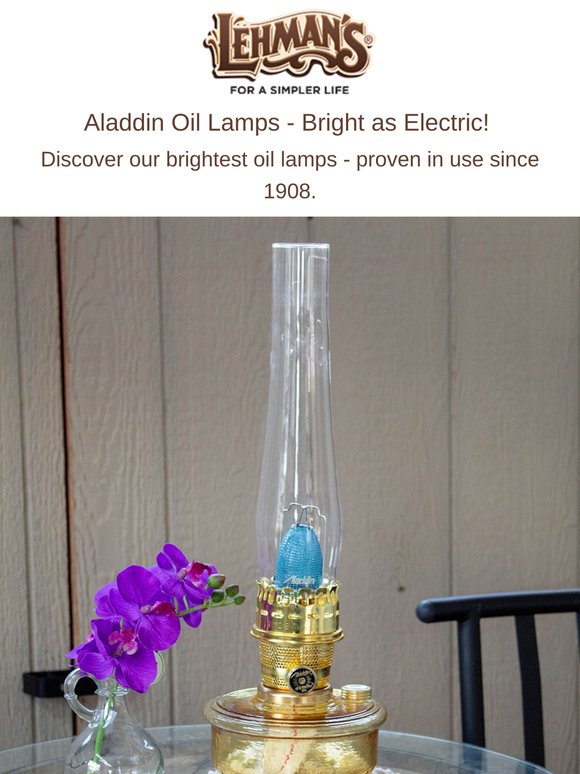 Discover Aladdin Oil Lamps - Bright as Electric 🌟