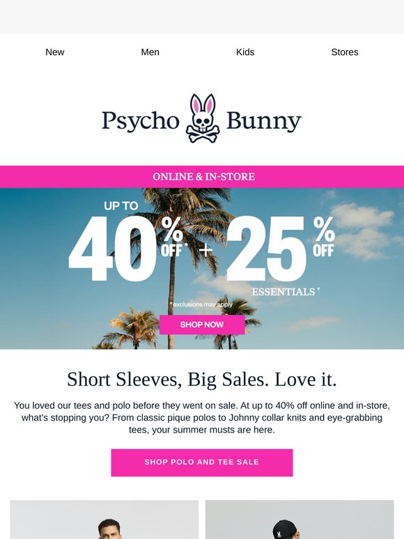 Up to 40% Off Premium Polos and Tees