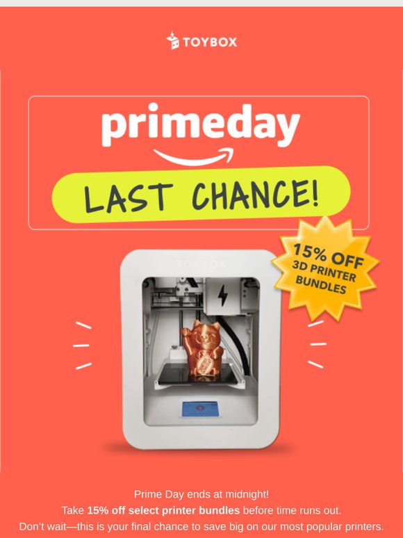 Prime Deals End Tonight 🚨 15% Off Printer Bundles
