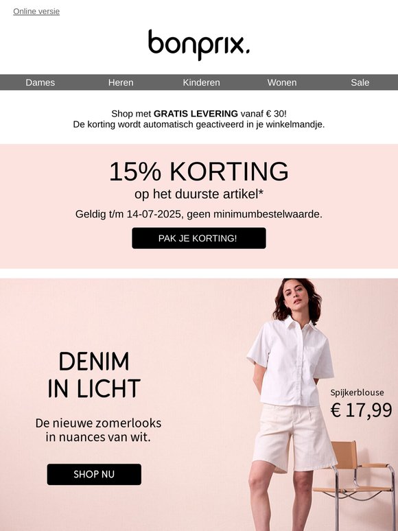 ON TOP: -15% extra op je lievelingsitem! 🎁