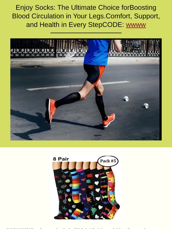 Standing for a long time is not tiring,My Secret Weapon Compression Socks.
