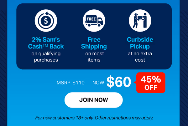 Sam's Club 1-Year Plus Membership with Auto-Renew