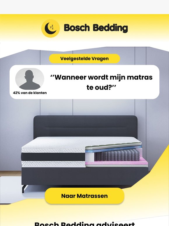 Wanneer wordt mijn matras te oud?💛
