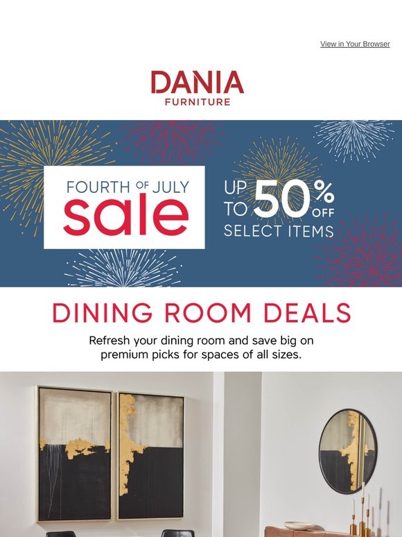 Your dream dining room is on sale