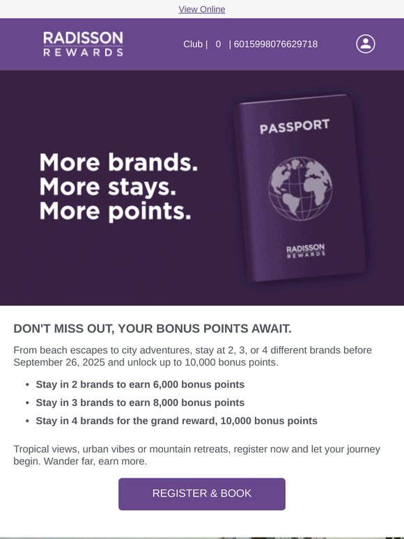 Don't miss out : 10,000 points at your reach!