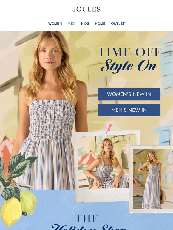 Time Off. Style On. A New Collection Has Landed ☀️