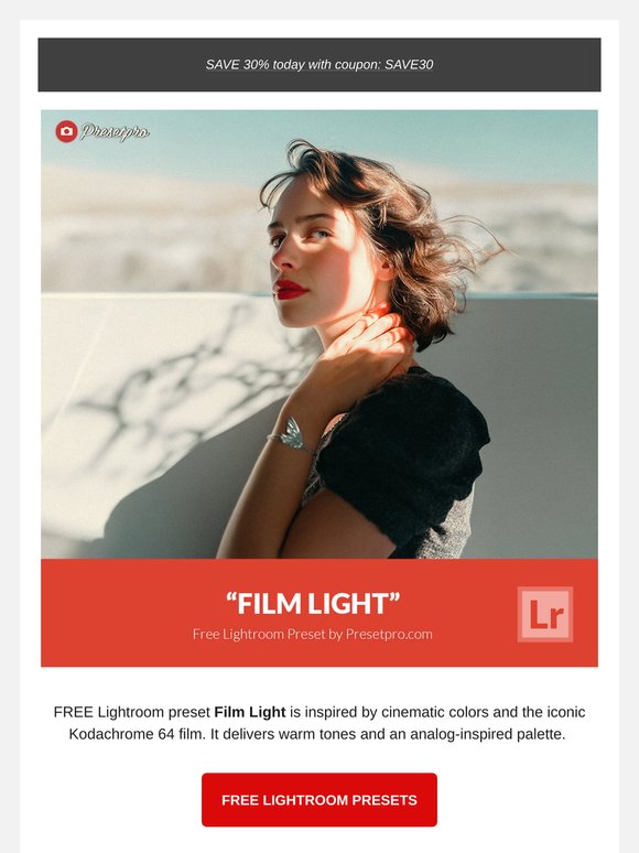 FREE Lightroom Presets "Film Light"