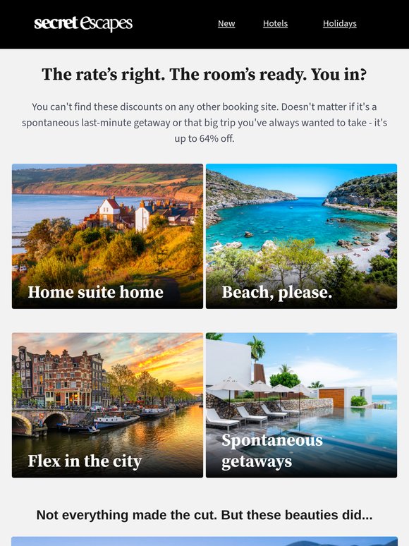 "That hotel? At this price?" Believe it.