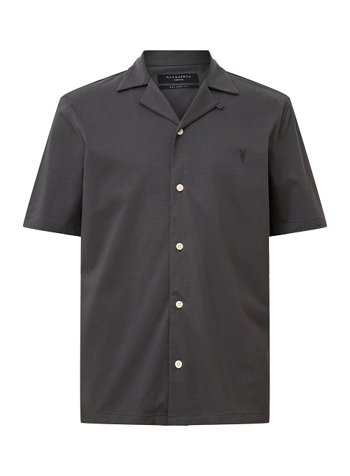 dark short sleeve shirt
