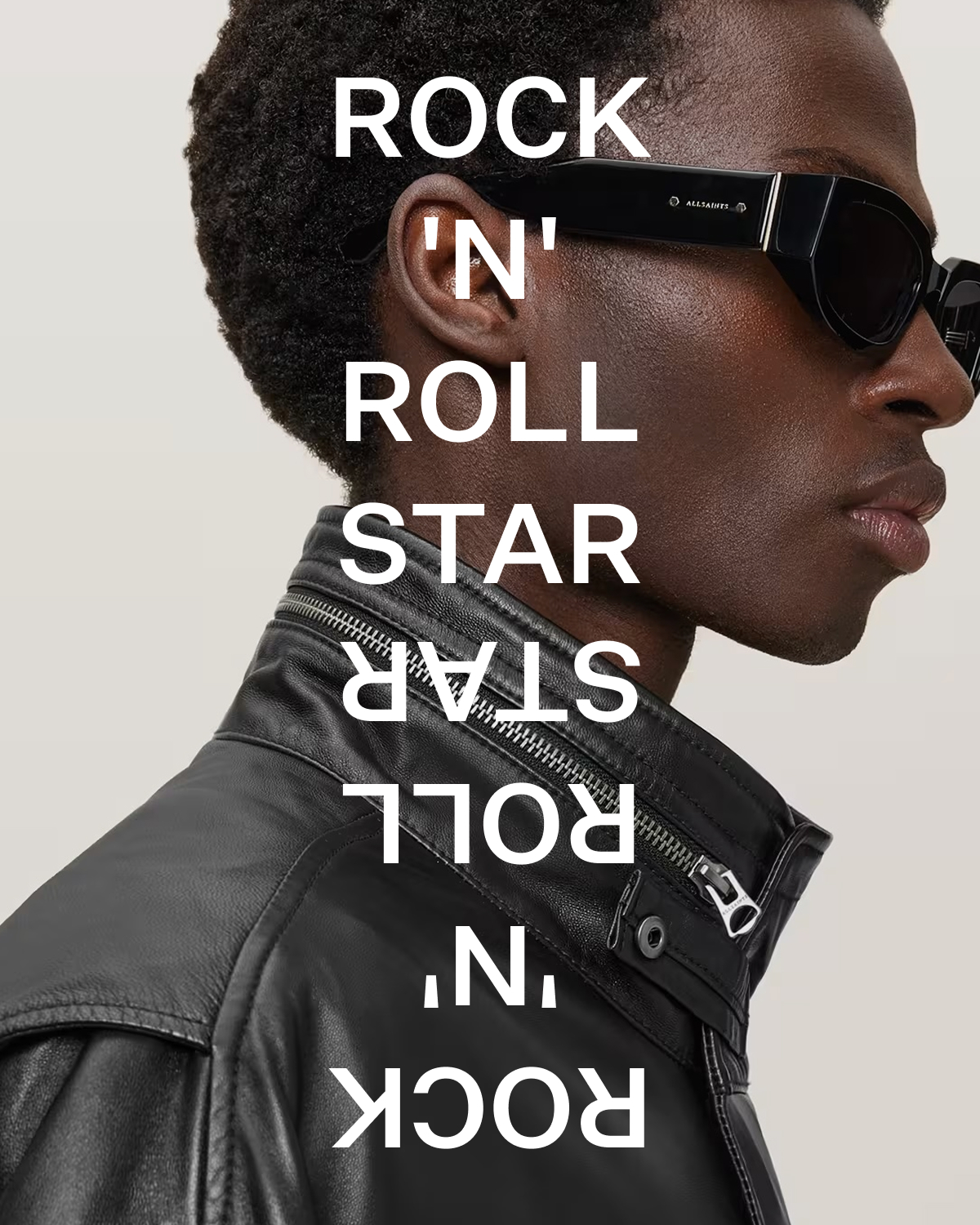 model wearing sunglasses