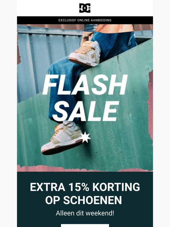 Flash Sale: 15% extra korting op schoenen