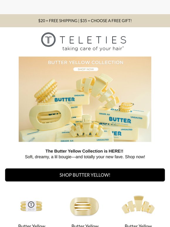 JUST DROPPED: Butter Yellow! 🧈