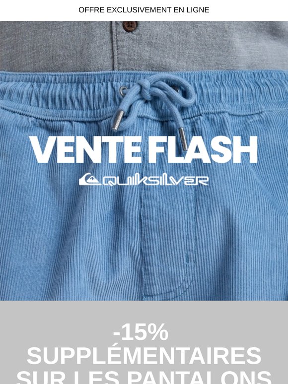 Vente Flash : -15% supplémentaires sur les pantalons & shorts !