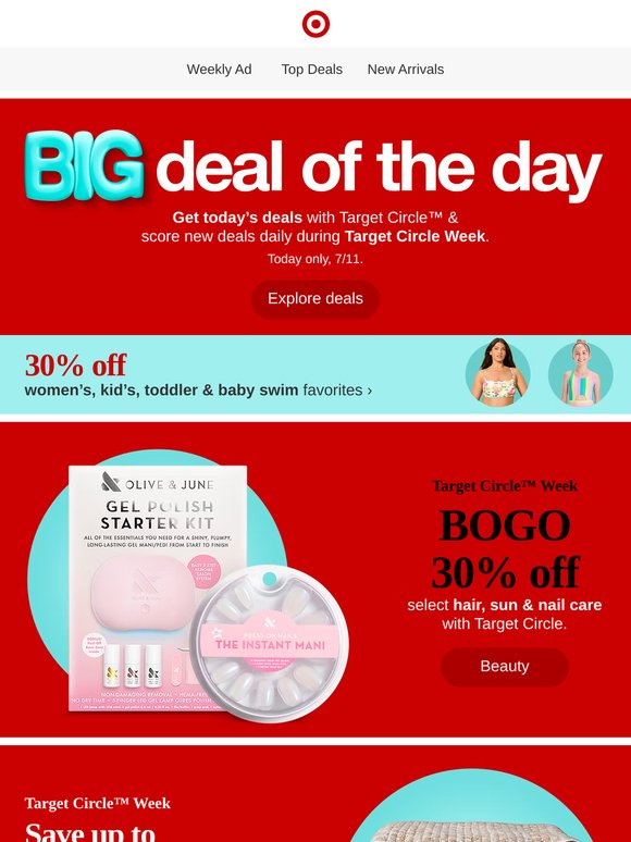Save BIG! Check out today’s deal on women's & kids' swim faves.