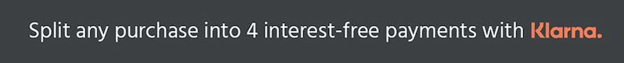 Split any purchase into 4 interest-free payments with Klarna