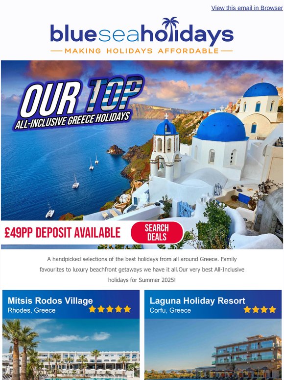 ☀️ Get Your Greek Getaway Today 🌴 All-Inclusive Deals from £429pp! 🇬🇷