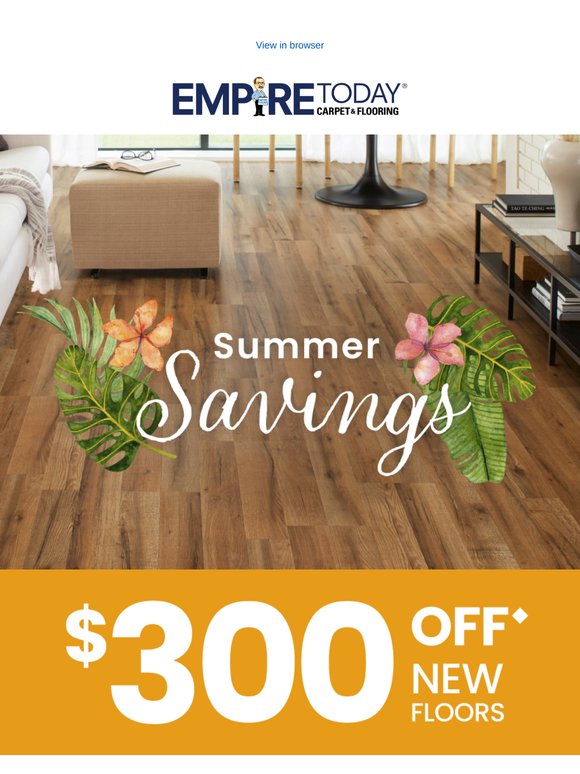Hot Summer Deal: $300 Off New Floors
