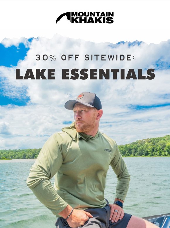 30% Off Lake Essentials