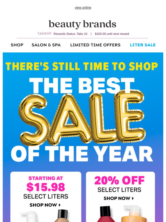 Don't miss the best sale of the year!