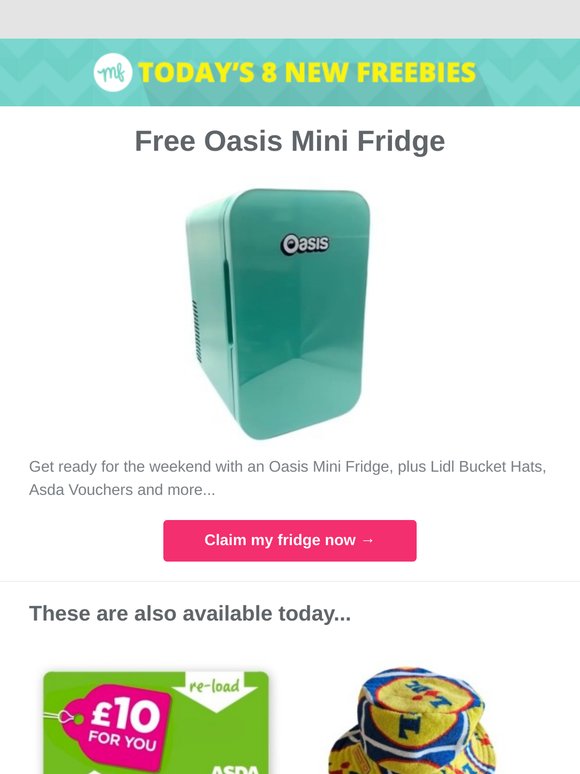 Free Oasis Mini Fridge