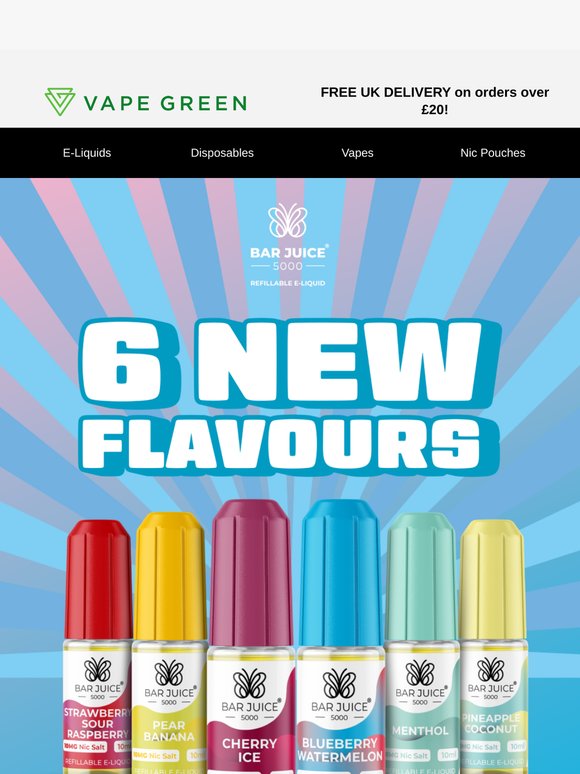 New Bar Juice Flavours Have Arrived! ✨