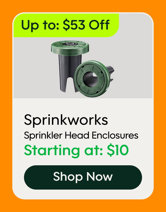 Sprinkworks Sprinkler Head Enclosures - starting at $10, up to $53 off