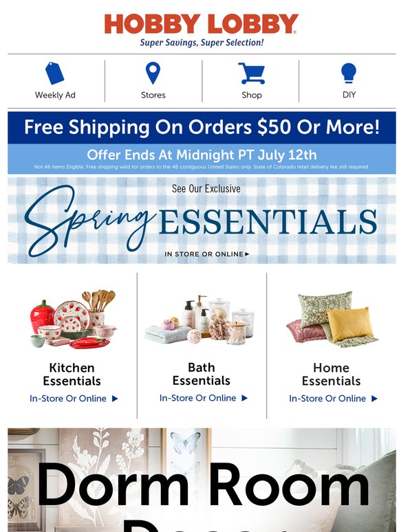 Find The Perfect Pieces For Your Dorm!