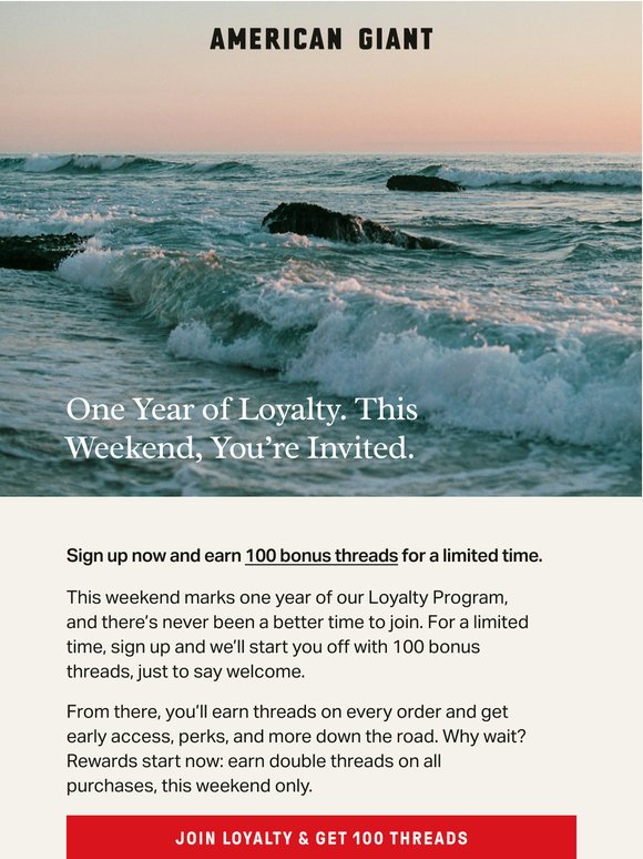 Celebrate with Us & Get 100 Bonus Threads