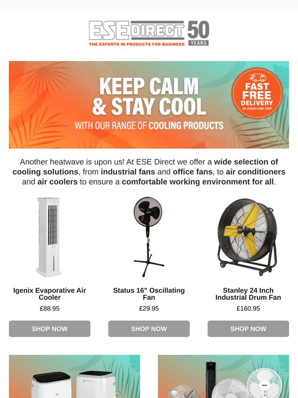 Fans, Air Coolers & Conditioners for a Cool Working Environment ❄️