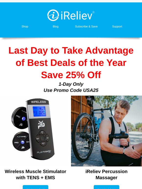 🔥 Last Chance: 25% Off Today's Deals!