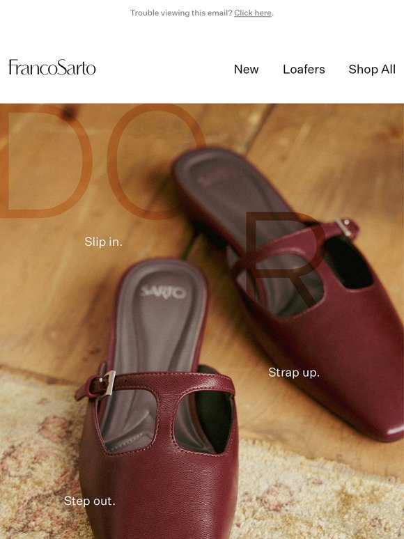 THE T-Strap mule you need now: Dorthea