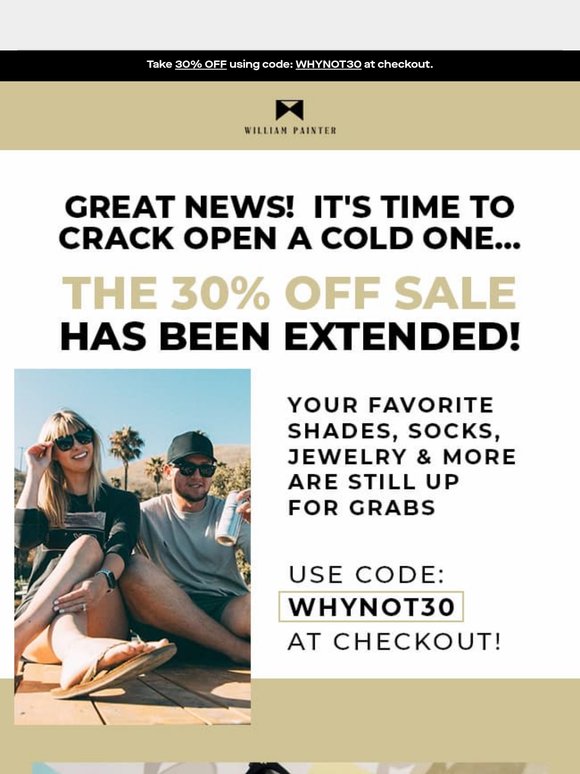 Great news! It's time to crack open a cold one...