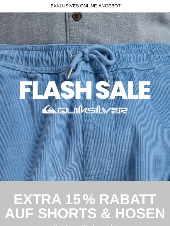 Flash Sale: 15 % extra Rabatt auf Hosen!