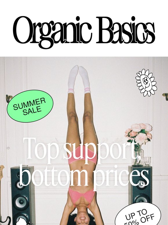 Up to 50% Off Bras. 0% Regrets.