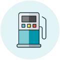 Icon at the pump