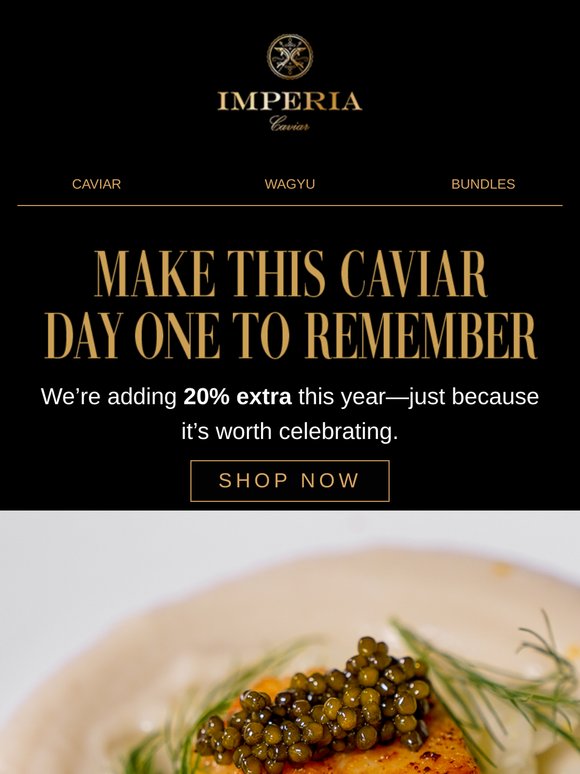 Are you ready for National Caviar Day?