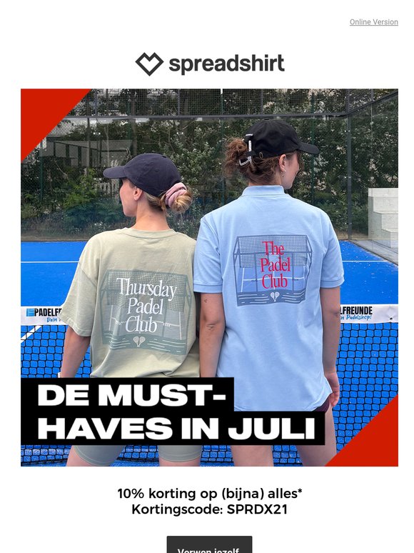 10% korting op de MUST-HAVES in Juli