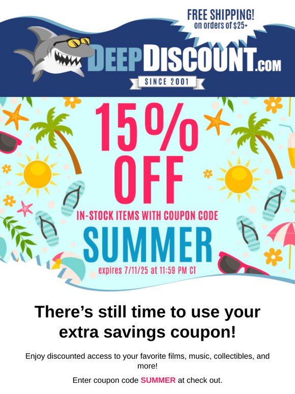 Last Chance: Claim Your 15% Off Coupon Before It Expires Today!
