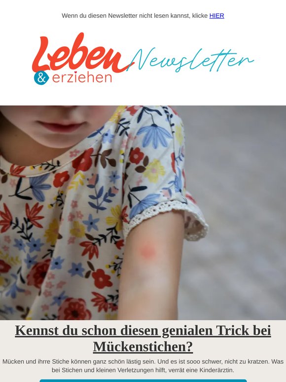 Immer diese Mückenstiche: Die besten Tipps der Kinderärztin, die du bestimmt noch nicht kanntest!