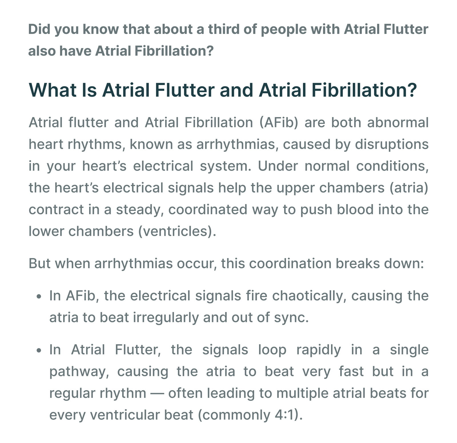 Fourth Frontier: Did you know that about a third of people with Atrial ...