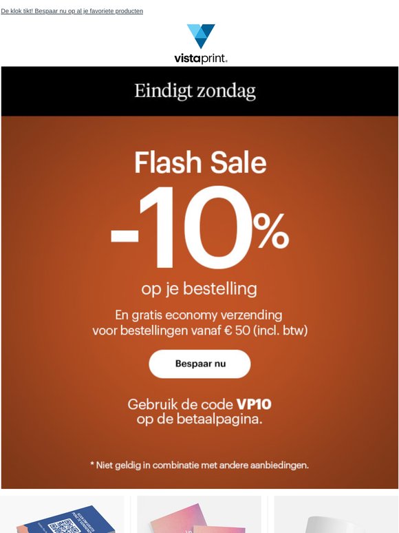 EINDIGT ZONDAG ⏳ | -10% op je winkelwagentje