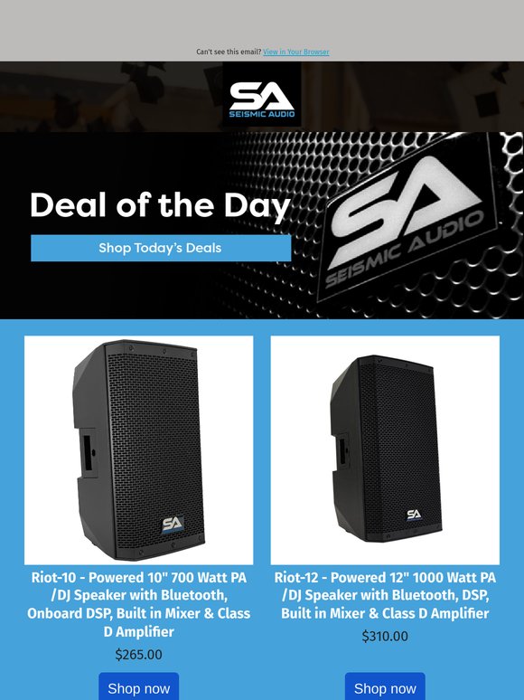 Summer Sale on Select Powered Speakers, Monitors, & Subs!