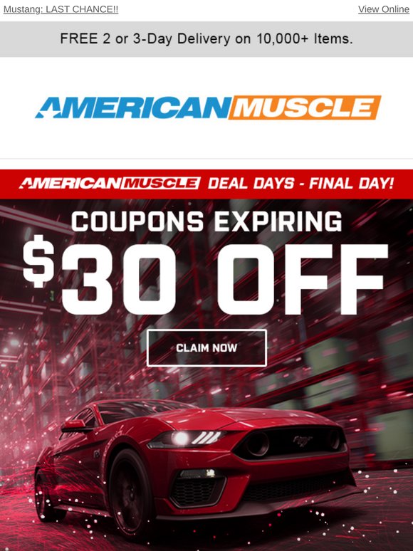 FINAL WARNING ★ COUPON ★ SALE ★ ENDING ★