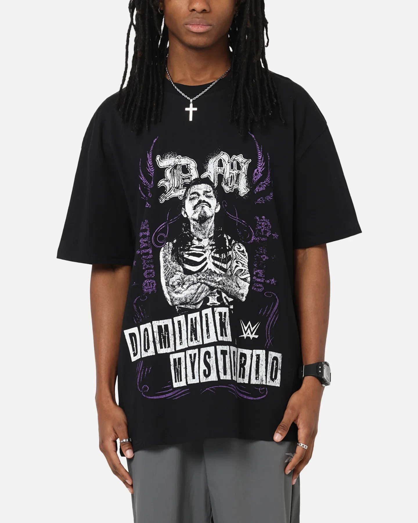 Image of Culture Kings X WWE Dominik Mysterio Summer Slam Heavy T-Shirt Black