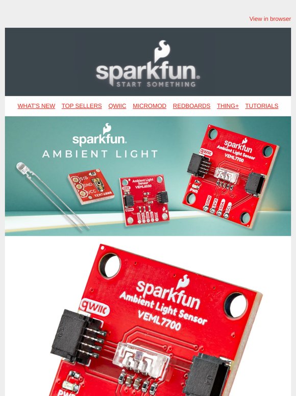 Check Out SparkFun's Top Ambient Light Sensors! 🔆