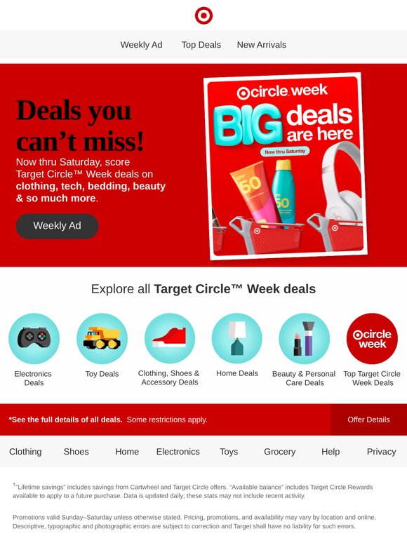 Use the Weekly Ad to get weekend-ready with Top Offers.