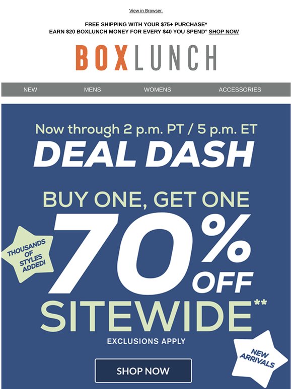 Shop BOGO 70% off first before this deal dashes away!