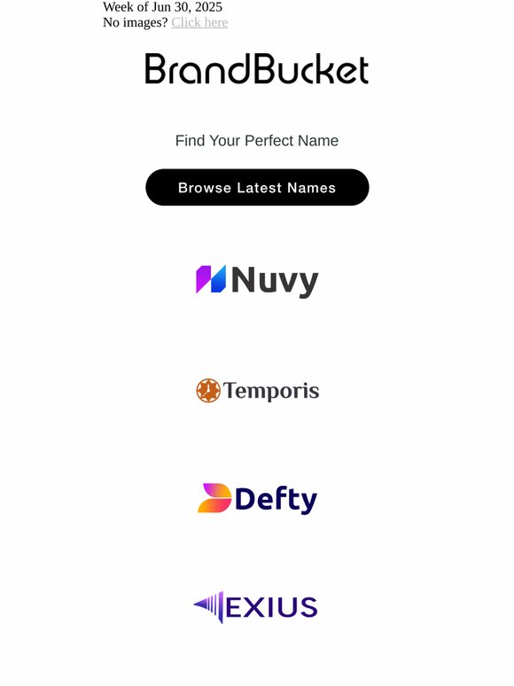 Your Weekly Digest of New Names